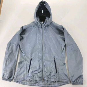 Nike Storm-Fit Jacket Womens Sz Large Grey/Purple Full Zip Windbreaker Running